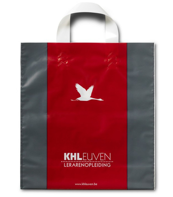पीवीसी सॉफ्ट लूप हैंडल प्लास्टिक बैग एलडीपीई, एचडीपीई प्लास्टिक शॉपिंग बैग