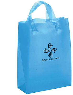 हैंडल के साथ एलडीपीई प्लास्टिक उपहार बैग